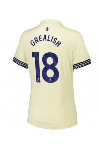 Everton Jack Grealish #18 Jalkapallovaatteet Naisten Vieraspaita 2025-26 Lyhythihainen